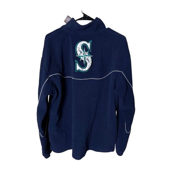 Y2K Reebok Seattle Mariners Fleece Pullover Medium - Picture 3 of 4